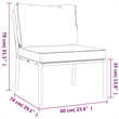 Afuera Living Contemporary 5 Piece Metal Powder-Coated Steel Small Lounge Set