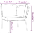 Afuera Living Contemporary 5 Piece Metal Powder-Coated Steel Small Lounge Set