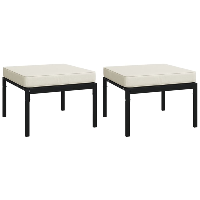 Afuera Living Contemporary 5 Piece Metal Powder-Coated Steel Small Lounge Set
