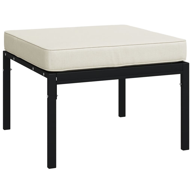 Afuera Living Contemporary 5 Piece Metal Powder-Coated Steel Small Lounge Set