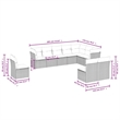 Afuera Living Contemporary Synthetic Poly Rattan Garden Sofa Set in Gray