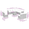 Afuera Living Contemporary 12 Piece Poly Rattan Large Sofa Set in Black
