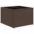 Afuera Living Contemporary Synthetic Poly Rattan  Large Sofa Set in Brown