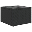 Afuera Living Contemporary Synthetic Poly Rattan Sofa Set in Black