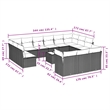 Afuera Living Contemporary Synthetic Poly Rattan Garden Sofa Set in Gray