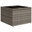 Afuera Living Contemporary 6 Piece Poly Rattan Sofa Set in Gray