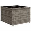 Afuera Living Contemporary 9 Piece Poly Rattan Sofa Set in Gray