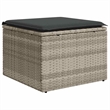 Afuera Living Contemporary 6 Piece Poly Rattan Sofa Set in Gray