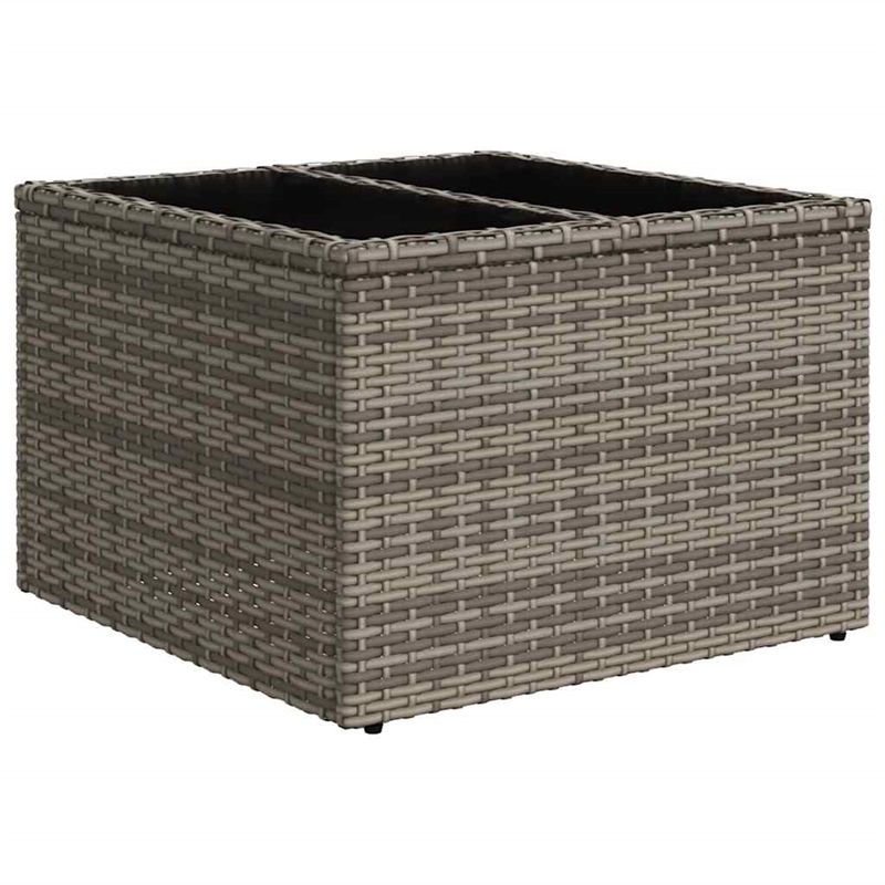 Afuera Living 11 Piece Poly Rattan Sofa Set in Gray/Anthracite