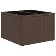 Afuera Living 11 Piece Poly Rattan Large Sofa Set in Brown/Cream