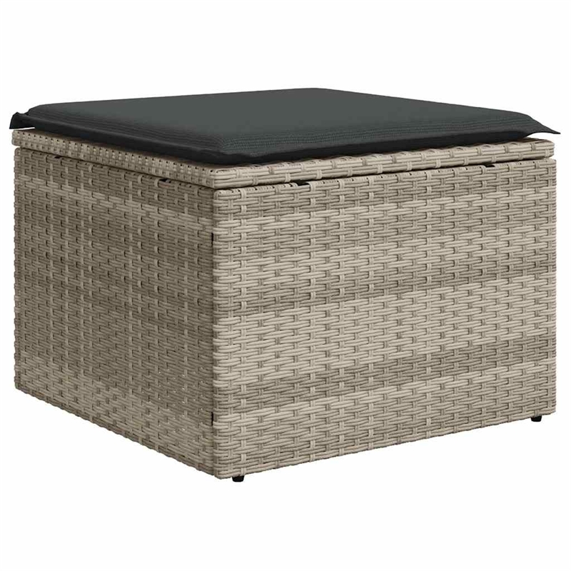 Afuera Living 5 Piece Poly Rattan Sofa Set in Gray/Anthracite