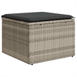 Afuera Living Contemporary 7 Piece Poly Rattan Sofa Set in Gray
