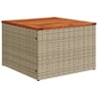 Afuera Living Contemporary 11 Piece Poly Rattan Sofa Set in Beige