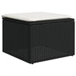 Afuera Living 8 Piece Poly Rattan Large Sofa Set in Black/Cream