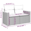 Afuera Living Contemporary 10 Piece Poly Rattan Sofa Set in Gray