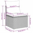 Afuera Living Contemporary Synthetic Poly Rattan  Sofa Set in Beige