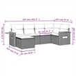 Afuera Living Contemporary Synthetic Poly Rattan  Sofa Set in Beige