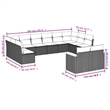 Afuera Living Contemporary 12 Piece Poly Rattan Large Sofa Set in Beige