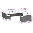 Afuera Living Contemporary 13 Piece Poly Rattan Sofa Set in Gray/Beige