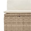 Afuera Living Contemporary Poly Rattan Large Sofa Set in Beige