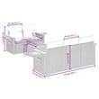 Afuera Living Contemporary Poly Rattan Large Sofa Set in Beige