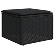 Afuera Living Contemporary Synthetic Poly Rattan  Sofa Set in Black