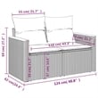 Afuera Living Contemporary Synthetic Poly Rattan 7 Piece Patio Sofa Set in Black