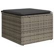 Afuera Living Contemporary 7 Piece Poly Rattan Sofa Set in Gray