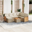 Afuera Living Steel Large Sofa Set with Removable Covers in Beige