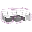 Afuera Living Steel Large Sofa Set with Removable Covers in Beige