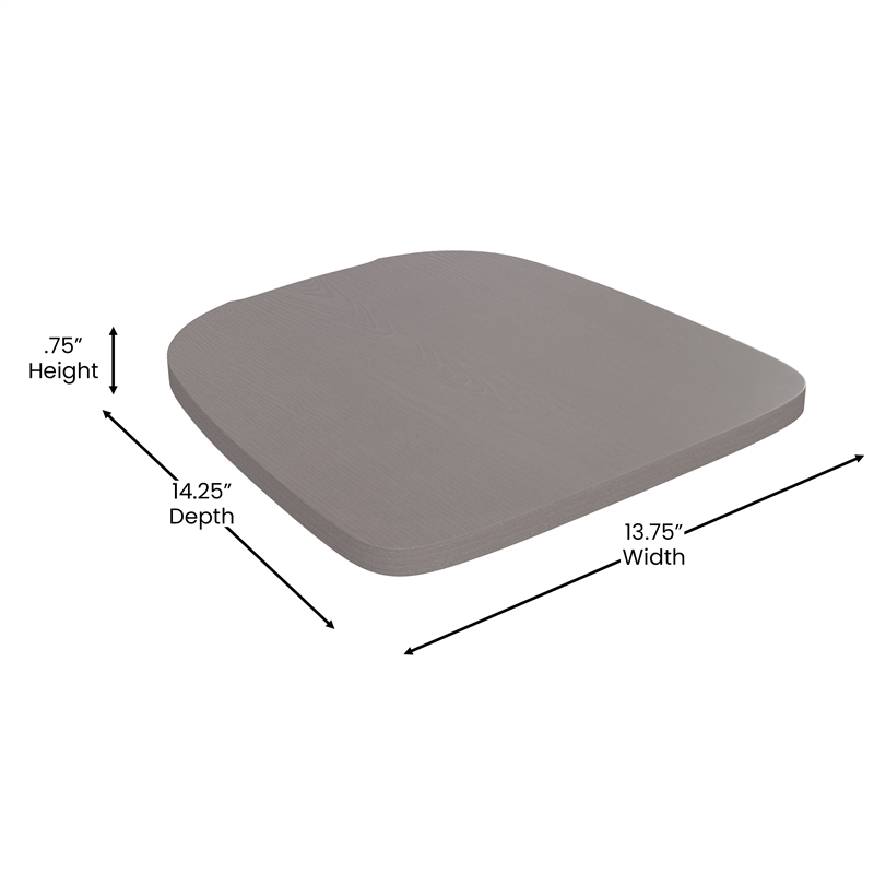 Afuera Living Counter Height Stool with Poly Resin Seat in Green in Blue/Gray