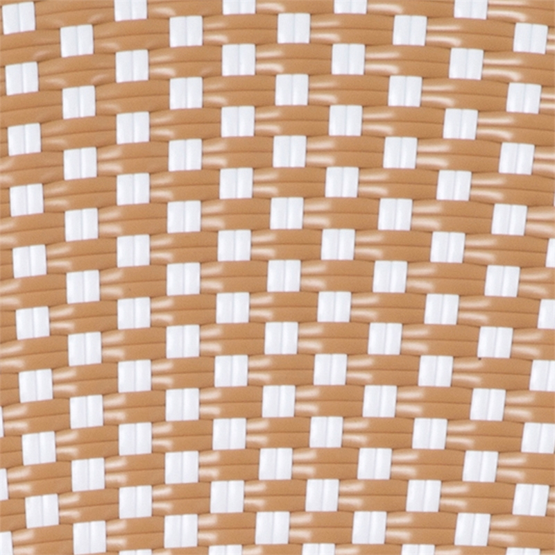 Afuera Living Paris Chair in Bamboo Print Aluminum Frame in Natural/White