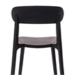 Afuera Living All-Weather Resin Patio Stack Chair with Contoured Backrest