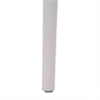 Afuera Living All-Weather White Resin Patio Stack Chair with Slatted Backrest