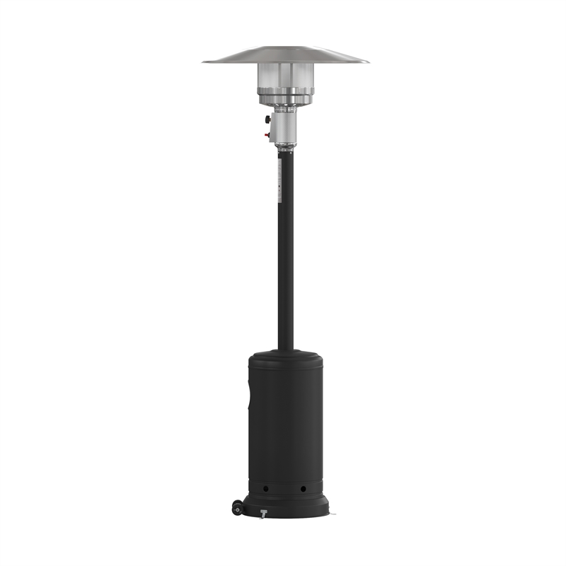Afuera Living Outdoor Black 7.5 Feet Round Steel 40 000 BTU Patio Heater