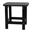 Afuera Living 2 Black Dual Slat Adirondack Rocking Chairs with 1 Side Table
