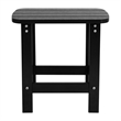 Afuera Living 2 Black Dual Slat Adirondack Rocking Chairs with 1 Side Table