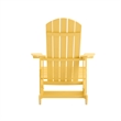 Afuera Living Indoor/Outdoor Adirondack Resin Rocking Chairs in White - 2 Pack