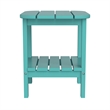 Afuera Living 3pc Indoor/Outdoor Set with 2 Rocking Chairs & End Table in Blue