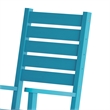 Afuera Living 3pc Indoor/Outdoor Set with 2 Rocking Chairs & End Table in Blue