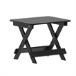 Afuera Living 3pc Indoor/Outdoor Set with 2 Rocking Chairs & End Table in Black