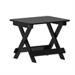 Afuera Living 3pc Indoor/Outdoor Set with 2 Rocking Chairs & End Table in Black