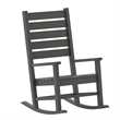 Afuera Living 3pc Indoor/Outdoor Set with 2 Rocking Chairs & End Table in Gray
