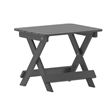 Afuera Living 3pc Indoor/Outdoor Set with 2 Rocking Chairs & End Table in Gray