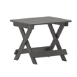 Afuera Living 3pc Indoor/Outdoor Set with 2 Rocking Chairs & End Table in Gray