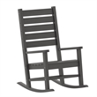 Afuera Living 3pc Indoor/Outdoor Set with 2 Rocking Chairs & End Table in Gray