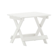 Afuera Living 3pc Indoor/Outdoor Set with 2 Rocking Chairs & End Table in White