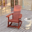 Afuera Living Indoor/Outdoor Adirondack Resin Rocking Chairs in White - 2 Pack