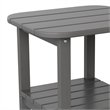 Afuera Living All-Weather Adirondack Patio Side Table in Gray