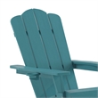 Afuera Living Rocking Adirondack Chair with Swiveling Cupholder - Blue